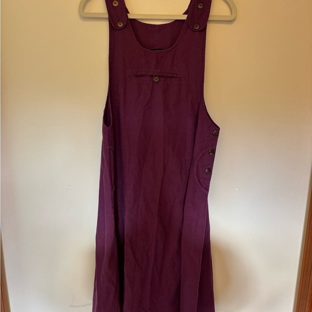 The Pyramid Collection Deep Purple Overall Dress